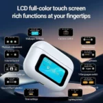 écouteurs bluetooth airpods celebrat w63, anc, écran tactile