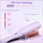 Fer à Friser Ionique Automatique V-Wave – Anti-Frisottis, Cheveux Ondulés – Image 4