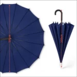 grand parapluie xxl coupe-vent 125cm bleu
