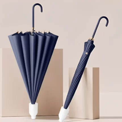 grand parapluie xxl coupe-vent 125cm bleu