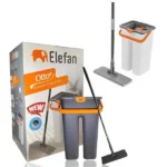 kit de nettoyage elefan otto seau double et balai plat 360°