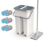 kit de nettoyage elefan otto seau double et balai plat 360°