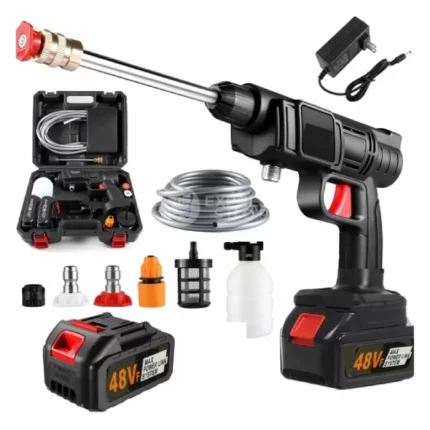 kit pistolet nettoyeur haute pression 6en1 sans fil rechargeable karcher avec 2 batteries 48v