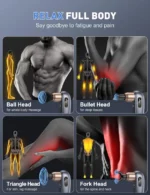 Pistolet de Massage Percussion à Poignée Longue Coloreal – 5 Niveaux – Image 3