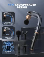 pistolet de massage percussion à poignée longue massage gun coloreal