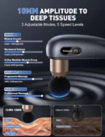 Pistolet de Massage Percussion à Poignée Longue Coloreal – 5 Niveaux – Image 6