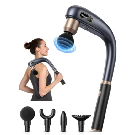 pistolet de massage percussion à poignée longue massage gun coloreal