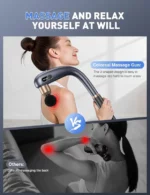 pistolet de massage percussion à poignée longue massage gun coloreal