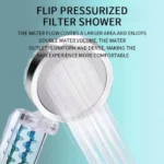 pommeau de douche à filtre turbo pressurisé, Flip Pressurized Turbo Filter Shower head