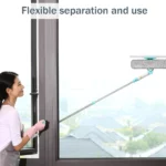 raclette nettoyeur de vitres fenêtres télescopique double face 2en1