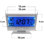 réveil numérique led intelligente à commande vocale avec calendrier ds-8082