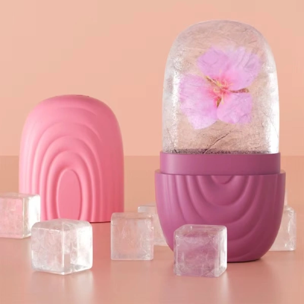 rouleau de glace ice roller en silicone pour lifting et massage visage
