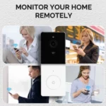 sonnette vidéo wifi intelligente hd 1080p moes tuya alexa