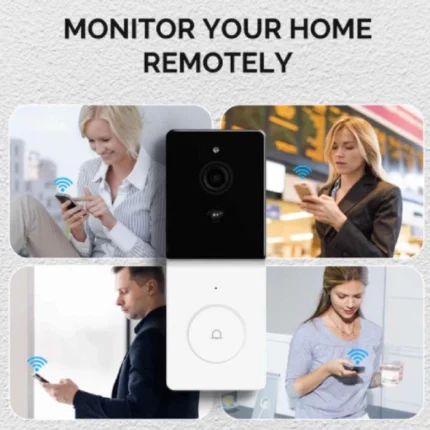 sonnette vidéo wifi intelligente hd 1080p moes tuya alexa