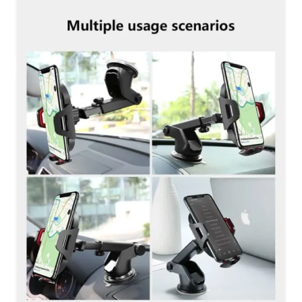 TOFURT Support de Téléphone Voiture Rotation à 360 degrés, Tableau de Bord Socles téléphone Portable Automobile Car Phone Mount pour GPS et Les Smartphones de 4 à 7 Pouces