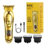 htc at-176 tondeuse à cheveux professionnelle rechargeable avec écran led