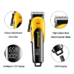 tondeuse à cheveux rechargeable htc ct-8082 avec écran lcd