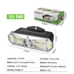 applique murale solaire 126 led smd avec capteur détecteur de mouvement