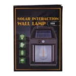 applique lampe solaire led tungstène vintage intelligent 888 avec détecteur de mouvement