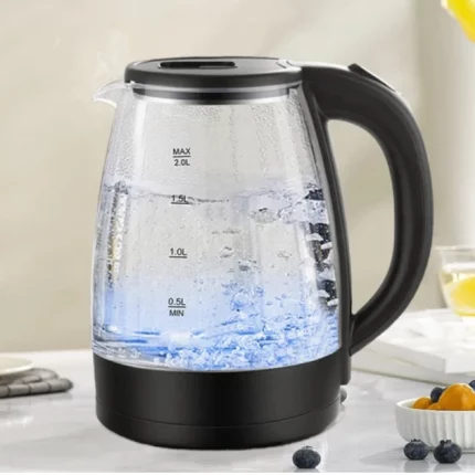 bouilloire électrique en verre 2l 1500w am154-11