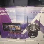 caméra de surveillance extérieure intelligente 4g ptz 360° 3 lens objectifs 8mp 4k v380 pro, détection ai, vision nocturne couleur, zoom x10