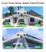 Caméra de Surveillance Solaire 4G Triple Objectif PTZ Ultra HD 15MP V380 Pro – Image 3