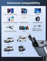 Chargeur de Voiture 4en1 Ultra Rapide 120W & Câbles Rétractables – Image 6