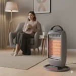 chauffage radiateur électrique halogène home electronics 1200w