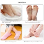 Chaussettes Spa Hydratantes Antidérapantes en Gel Silicone – 2 Pcs – Image 6