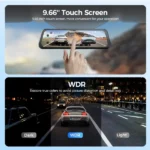 Dashcam Caméra de Voiture Rétroviseur AZDome AR09 4K Wi-Fi – Écran Tactile LCD Miroir 10" – Image 4