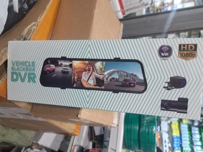 azdome ar09 dashcam caméra de voiture rétroviseur miroir écran tactile lcd 10" 4k full hd wifi