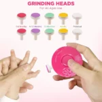 kit coupe-ongles lime ongles électrique piles 6en1 pour bébé, enfant et adulte Lonnalee