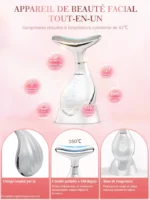 appareil de massage visage masseur facial intelligent lifting ems photothérapie LED thermothérapie whale beauty kungfuren