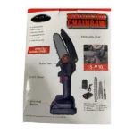 mini scie tronçonneuse électrique sans fil 2 batteries zw1594 24v