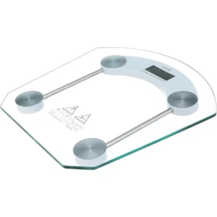 pèse-personne numérique en verre trempé avec afficheur lcd capacité 180kg