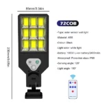Projecteur Solaire Extérieur COB LED avec Télécommande – Image 7