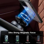 support de téléphone magnétique rotatif 360° à ventouse bkn k009