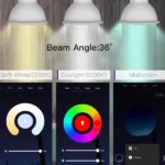 Ampoule Connectée GU10 RGB+CW WiFi MOES – Blanc Variable – Image 3