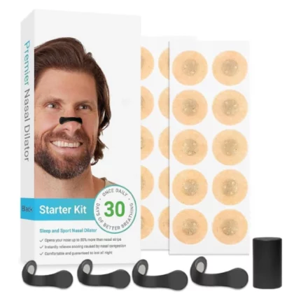 kit de 30 pcs bandes nasales dispositif nasal anti-ronflement magnétique