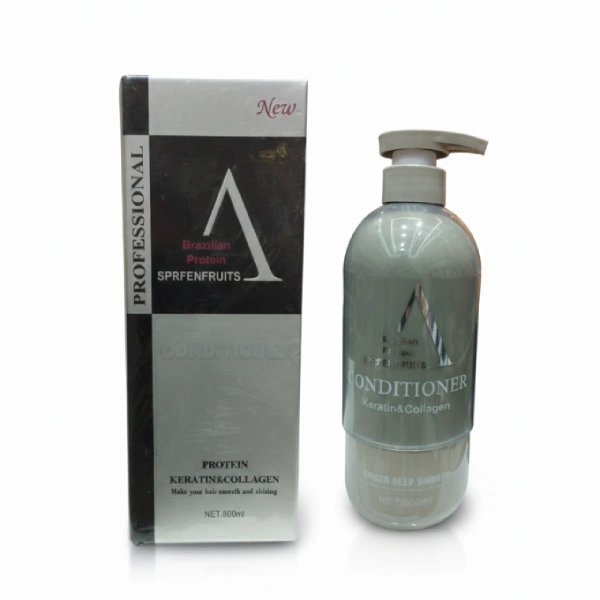 brazilian protein A conditioner après-shampooing de traitement capillaire lissant à la kératine et collagène 800ml