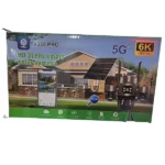 caméra de surveillance solaire 4g 5g 9mp ultra hd 6k 3 objectifs lens v380 pro, détection ai, détection ir, vision nocturne couleur