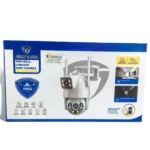 caméra de surveillance wifi ptz double objectif lens 8mp full hd jortan jt9697, vision nocturne, détection de mouvement intelligente ai