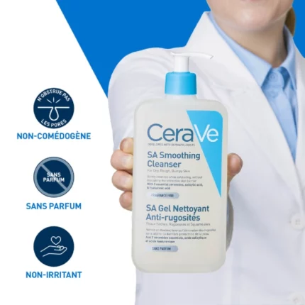 cerave gel nettoyant sa anti-rugosités 236ml