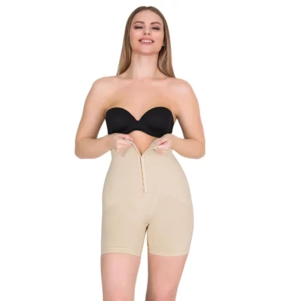 corset short sculptant amincissant taille haute et jambes longues beige pour femmes