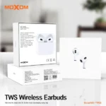 moxom mx-tw58 écouteurs sans fil earbuds bluetooth 5.3 son spatial blanc