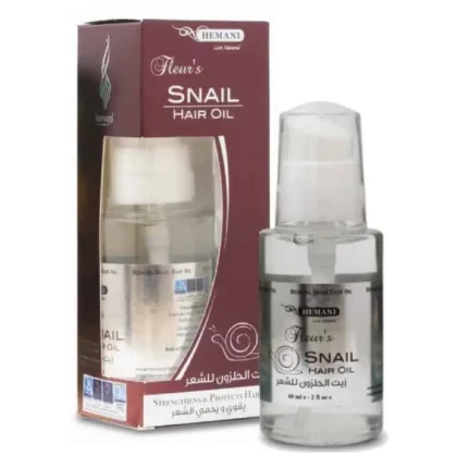 huile capillaire à la bave d'escargot snail hair oil hemani 60ml