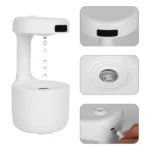 humidificateur diffuseur brumisateur anti-gravité à ultrasons 600ml avec écran led