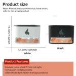 Humidificateur Diffuseur d'arômes 3en1 à Flamme Colorée en Pierre de Sel – Image 3