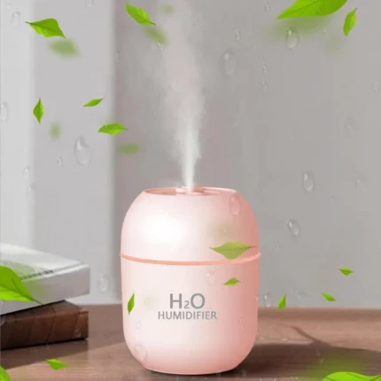humidificateur d'air portable rechargeable hydratant h2o à brume fine et lumière led