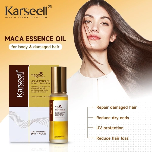 karseell maca essence oil huile élixir de croissance capillaire et anti-chute 50ml